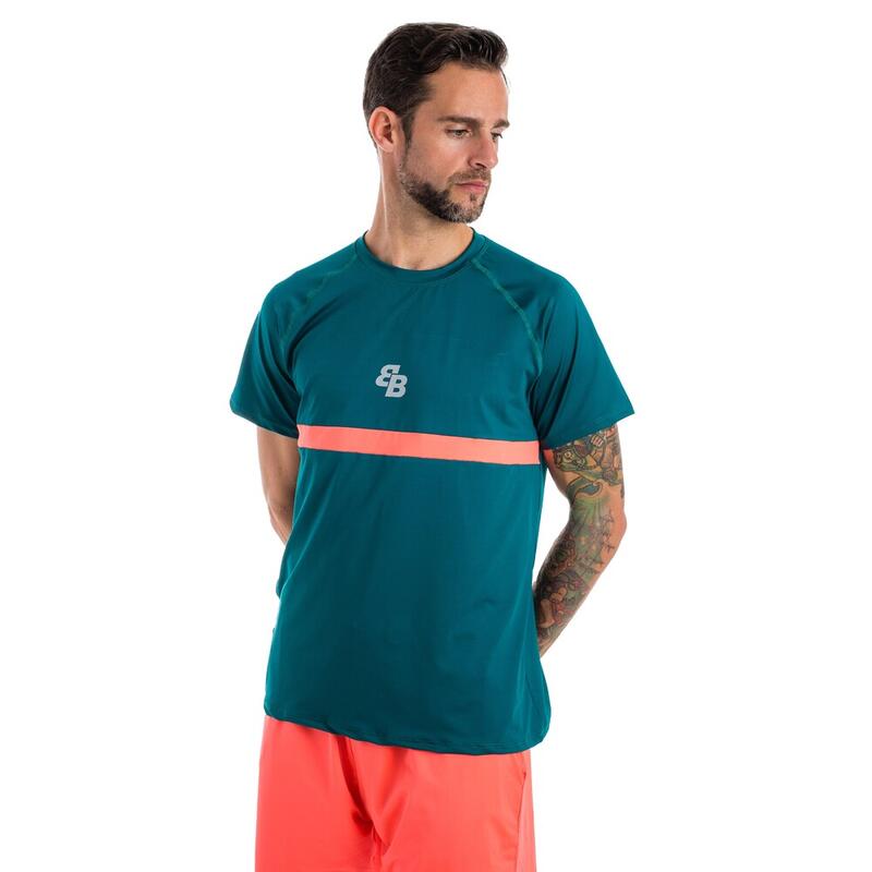 Heren bb van belén berbel padel- en tennis-T-shirt coyote m