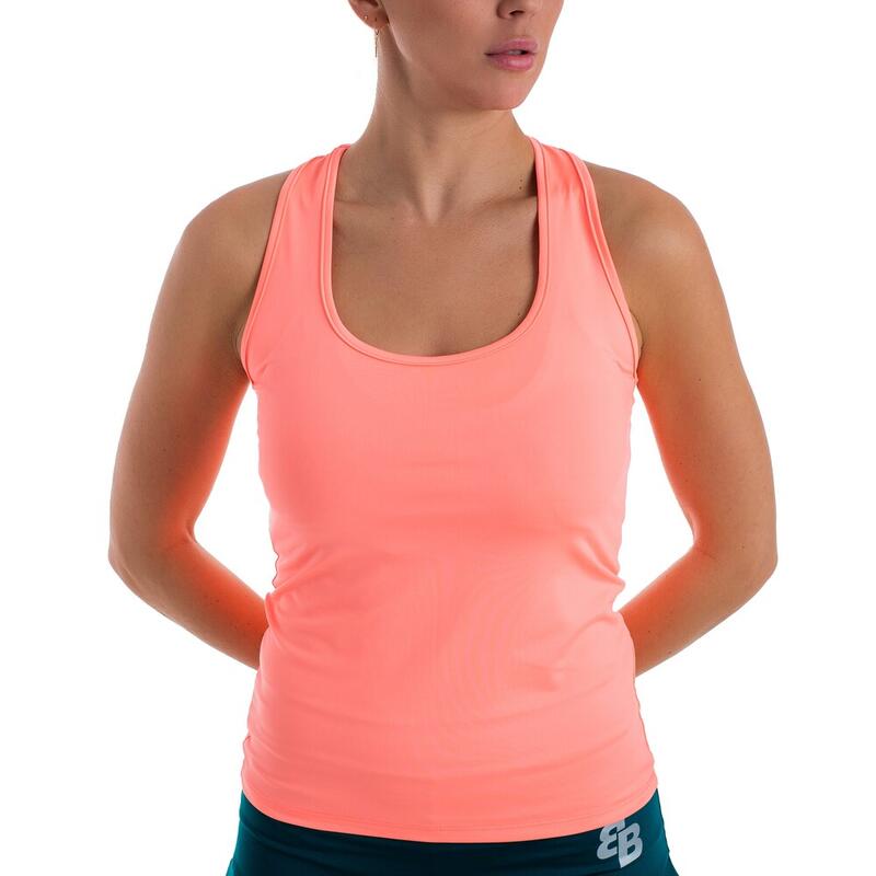 Camiseta bb by belén berbel de pádel y tenis de mujer basica coral light l