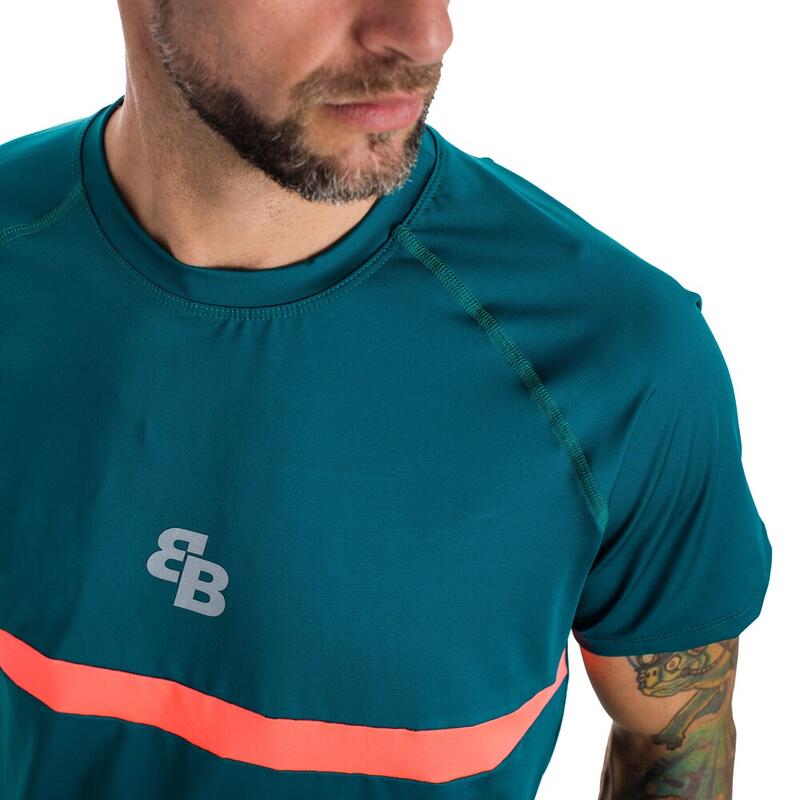 Heren bb van belén berbel padel- en tennis-T-shirt coyote m