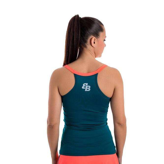 Camiseta bb by belén berbel de pádel y tenis de mujer piedra l 2/3