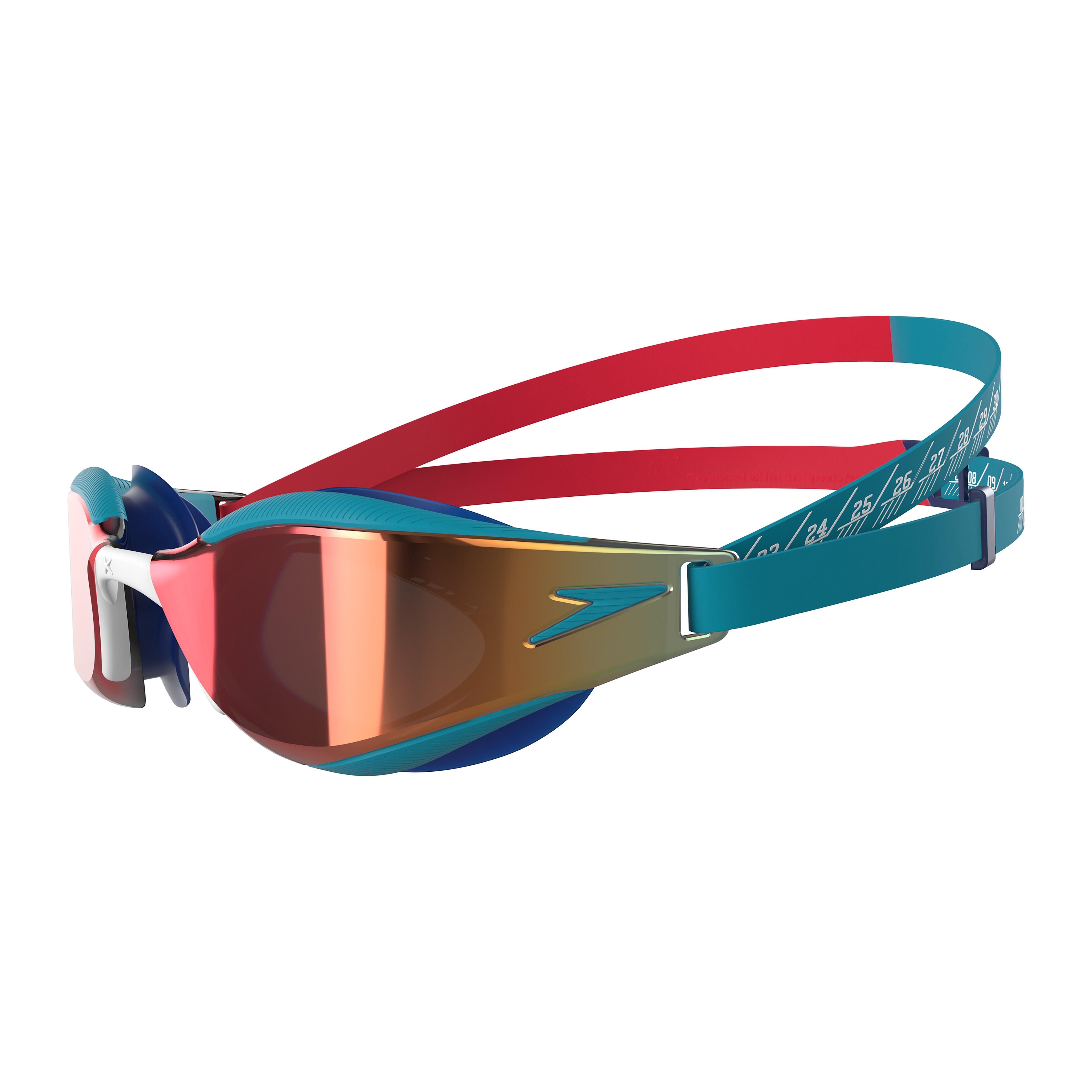 Occhialini da nuoto bambino speedo fastskin hyper elite mirror rosso/blu