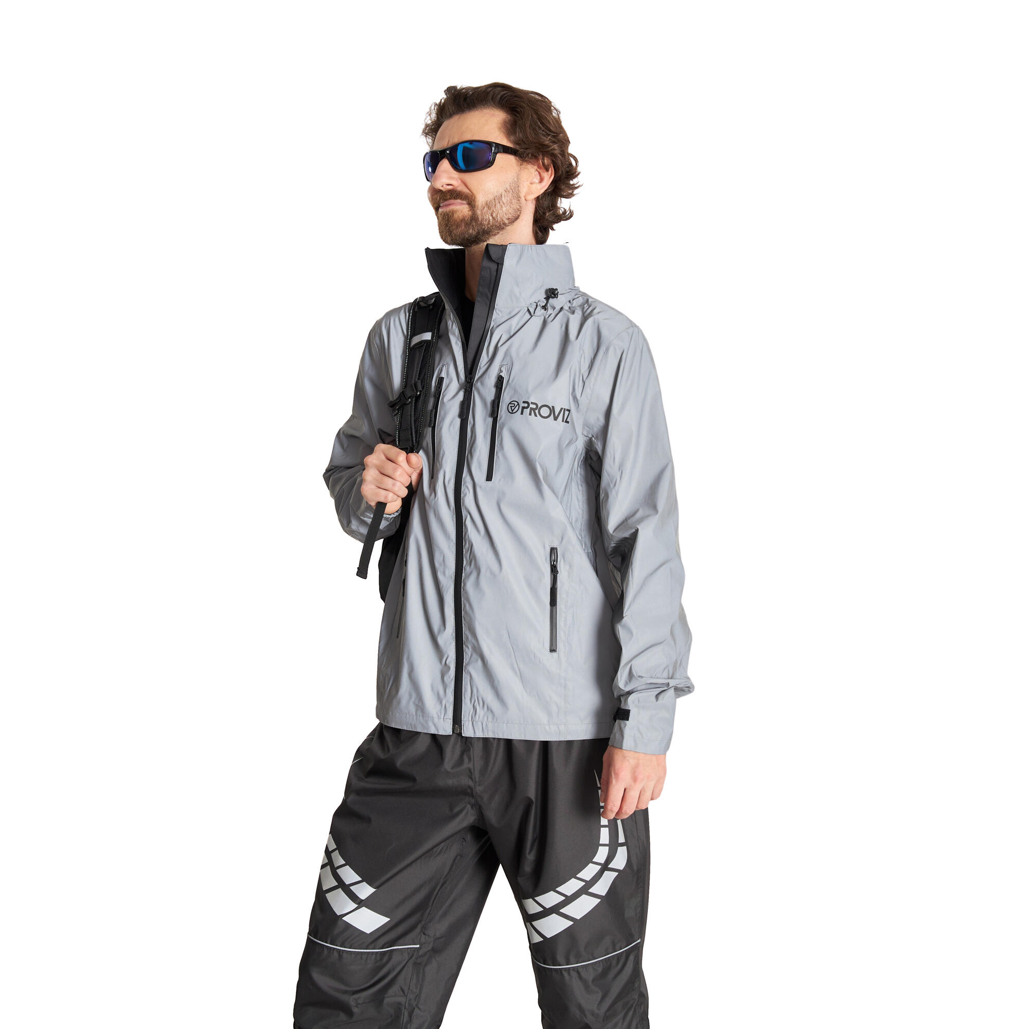Proviz Men's REFLECT360 Reflective Waterproof Outdoor Jacket 5/8
