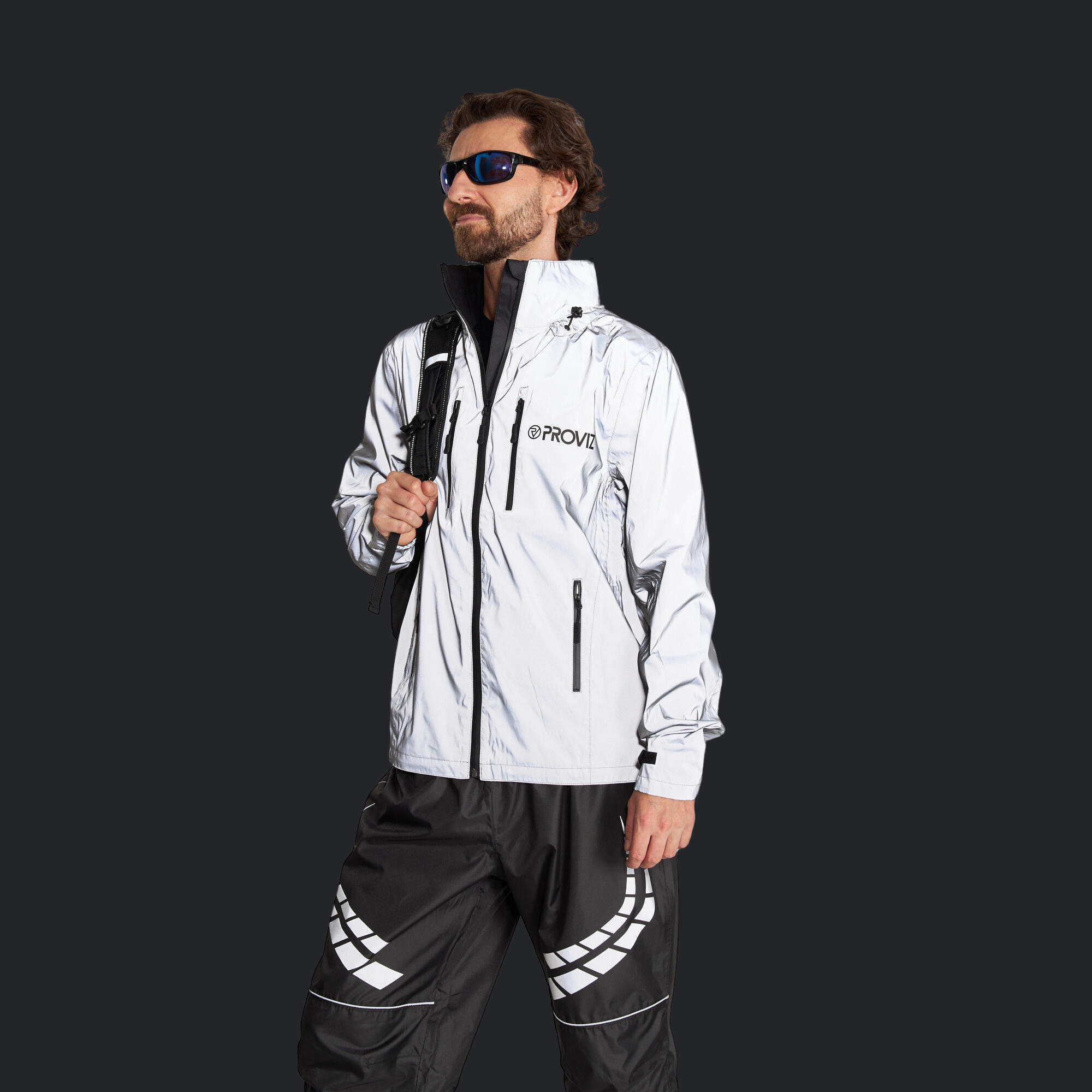 Proviz Men's REFLECT360 Reflective Waterproof Outdoor Jacket 4/8
