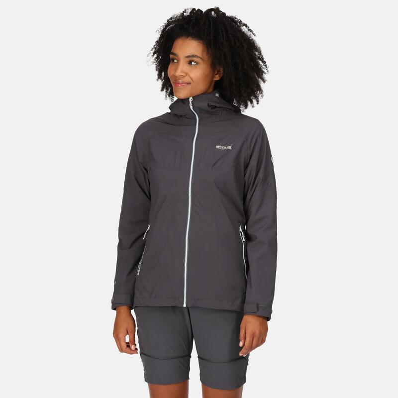 Regatta Raddick Veste de randonnée imperméable pour femme, gris