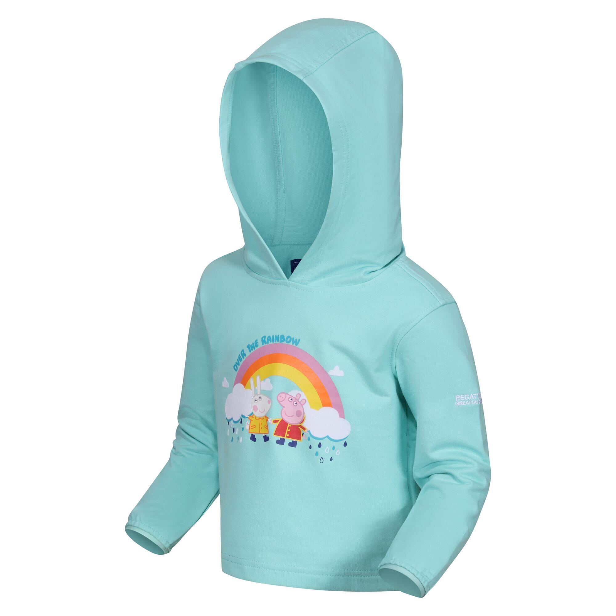 Peppa Pig Kids' Hiking Graphic Hoodie - Aqua 5/5