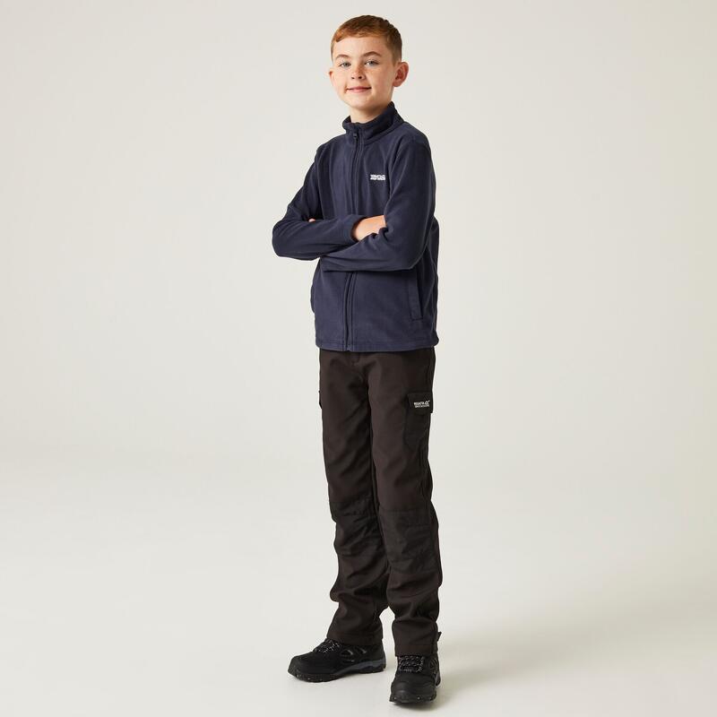 King II Fleece-Wanderjacke für Kinder - Marineblau