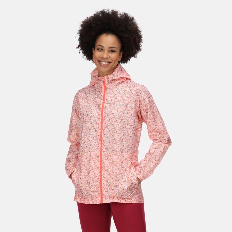 Funktionsjacke Print Wandern/Outdoor/Trekking Damen Papaya Ditsy Wasserdicht