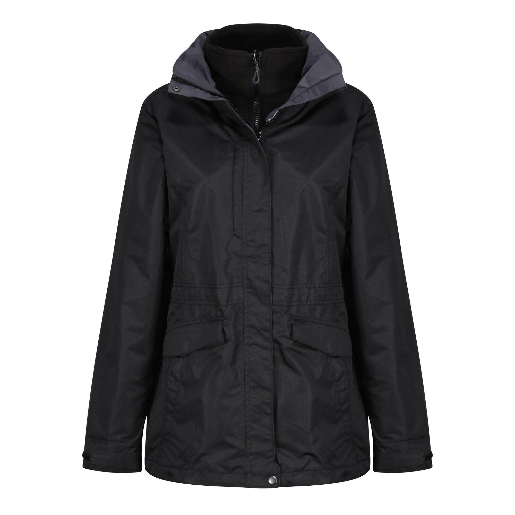 Benson III Women's Hiking Waterproof Jacket - Black 3/5