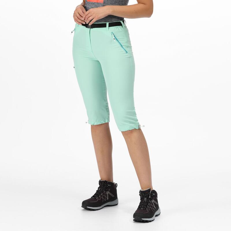 Xert Stretch Walking-Caprihose für Damen - Grün