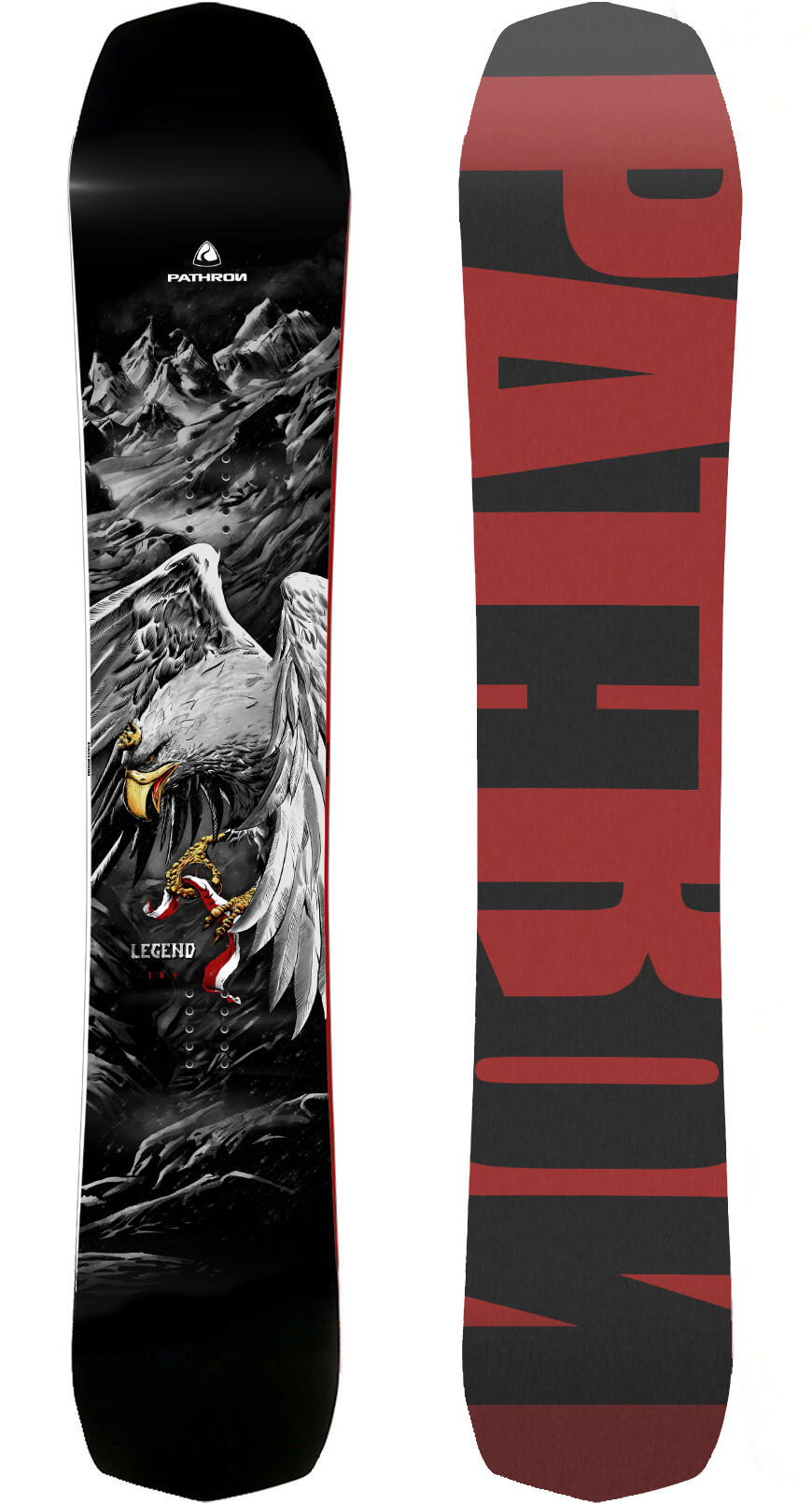 PATHRON Snowboard Legend Zwart/Wit/Rood