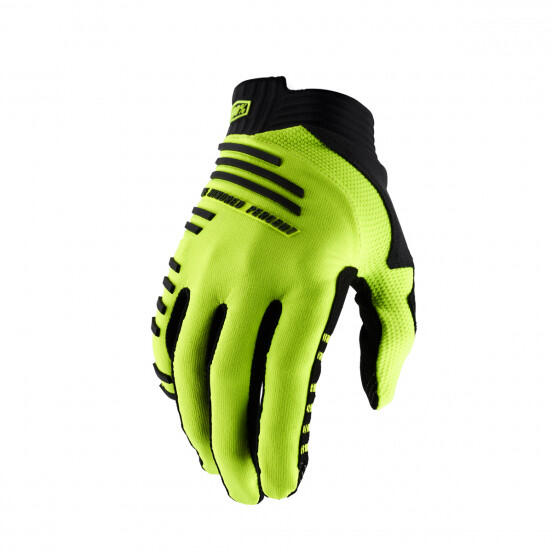 100% R-CORE Gloves Fluo Yellow - Bike MTB Cycling