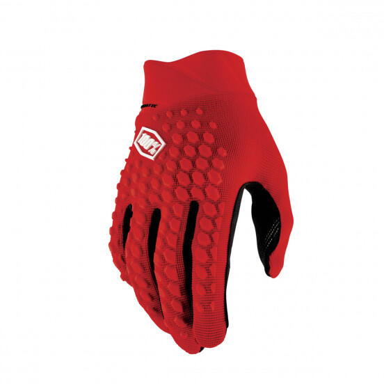 100% GEOMATIC Gloves Red -  Bike MTB Cycling