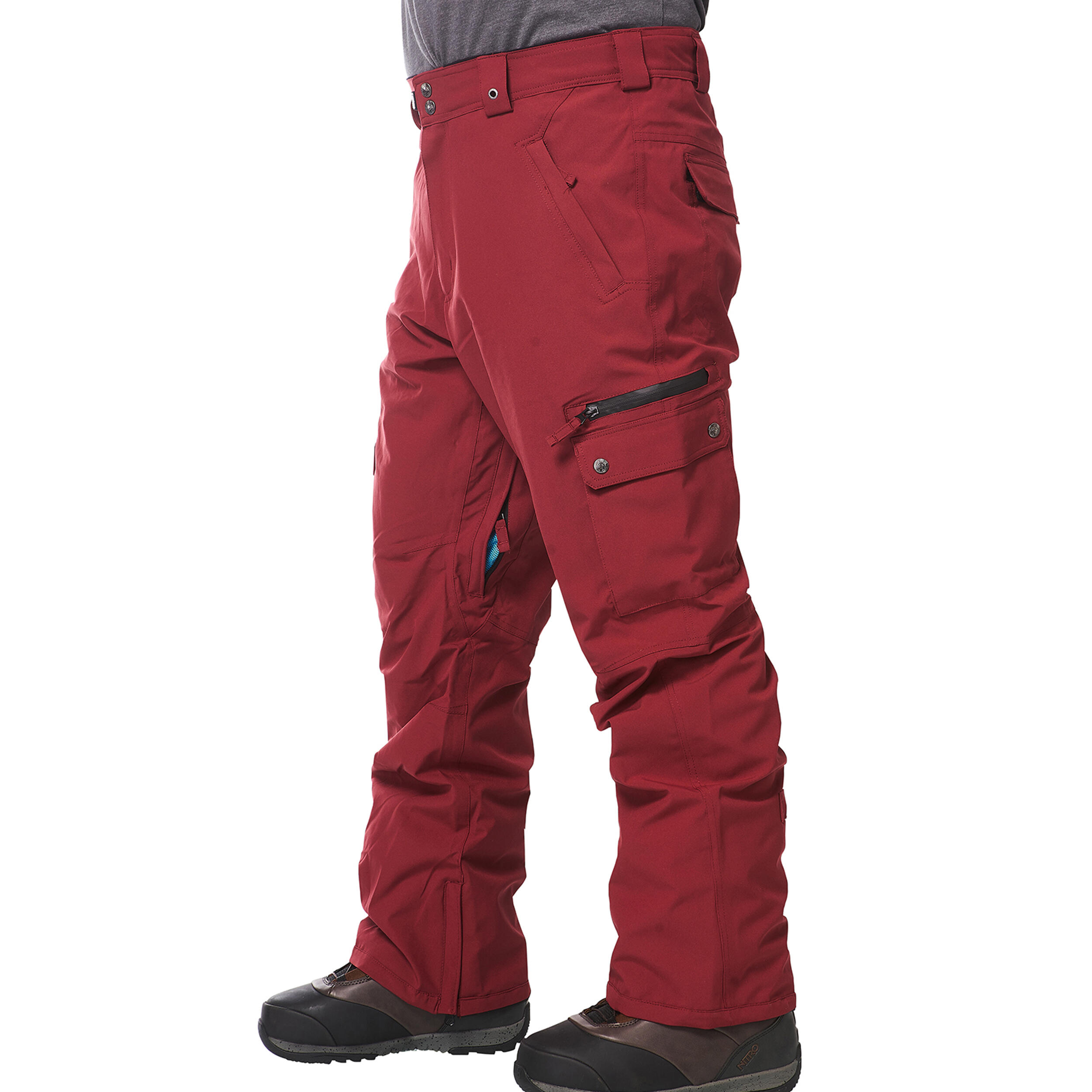 Ski-/Snowboardhose Herren - FUSE burgundy 3/5