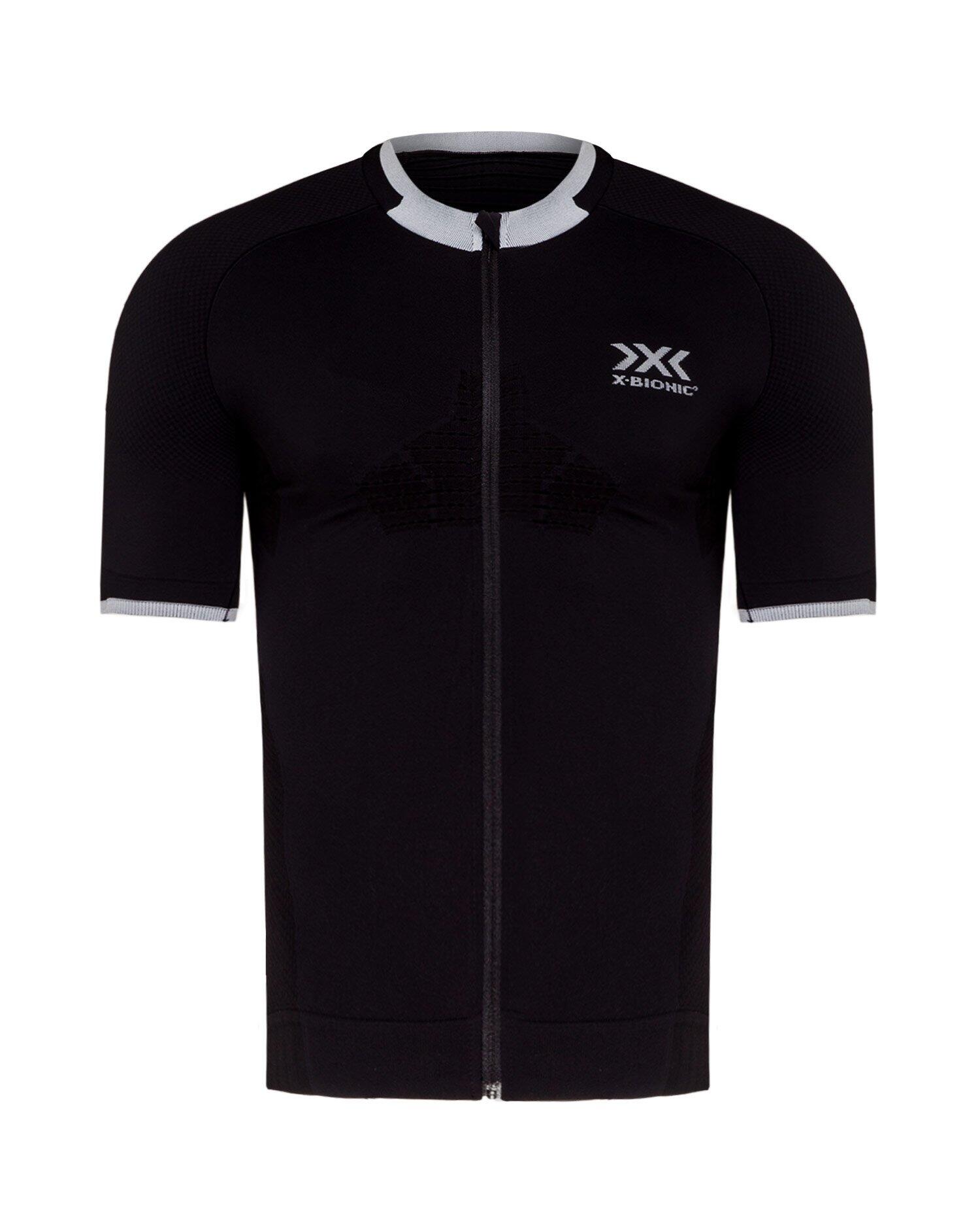 Koszulka termoaktywna rowerowa męska X-BIONIC INVENT 4.0 BIKE RACE ZIP 1/1
