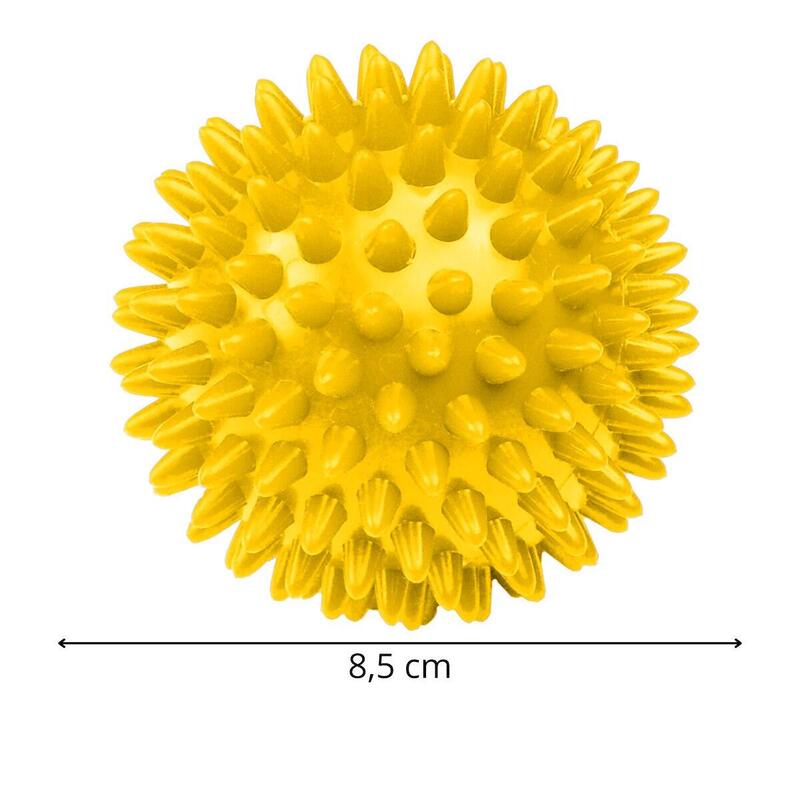 Piłeczka z kolcami 8,5 cm do rehabilitacji, masażu Springos