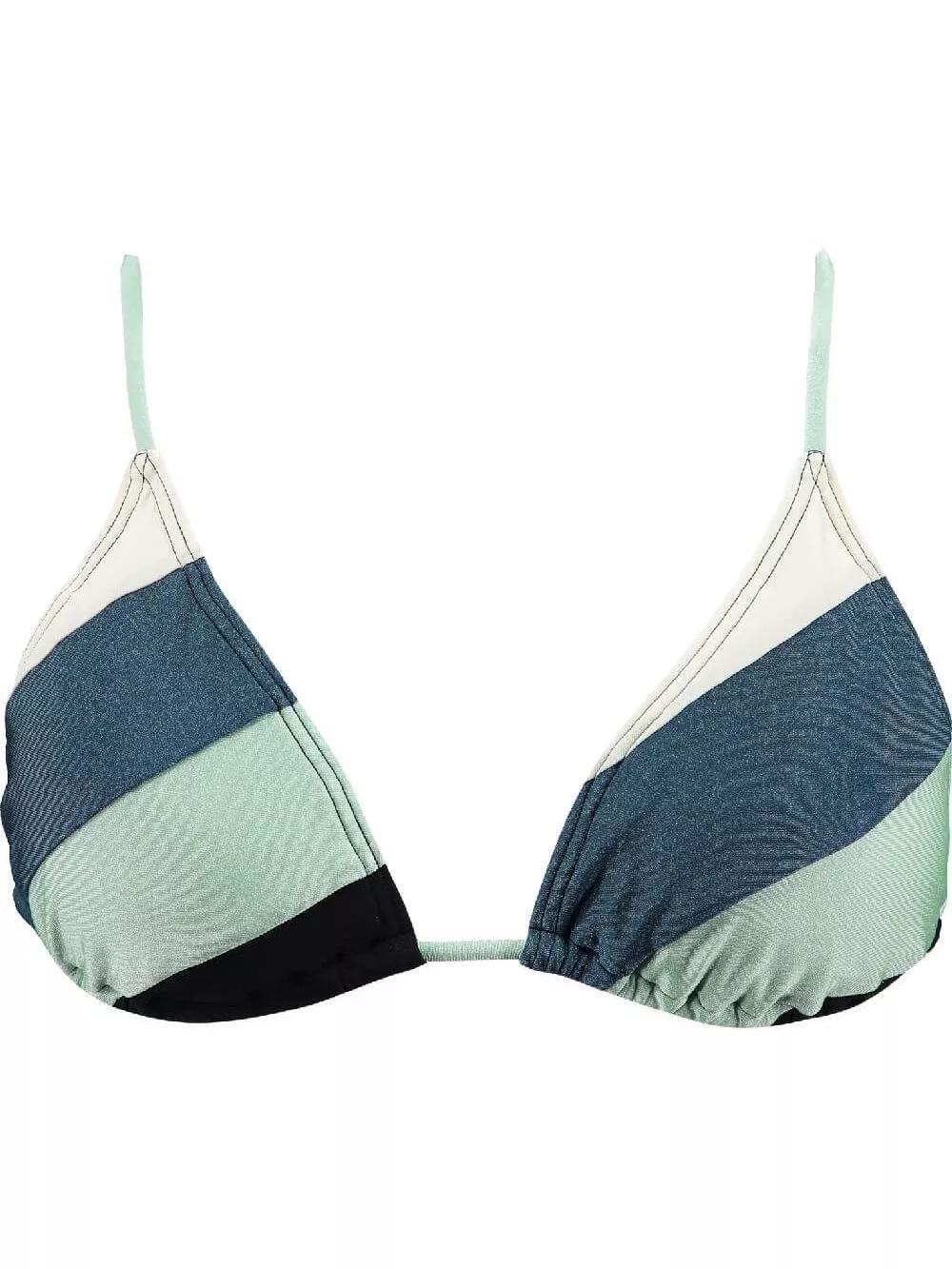 Bikini mujer Lourdes Triangle azul 3/4