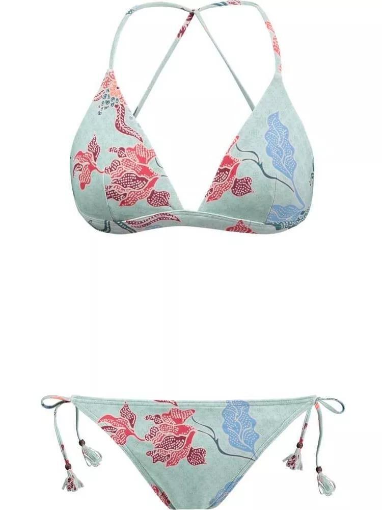 Conjunto Bikini mujer Jones Fixed Triangle negro 4/4