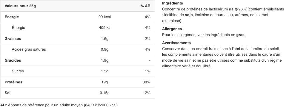 Whey concentrée - Impact Whey Protein - Chocolat Blanc 1000g 2/3