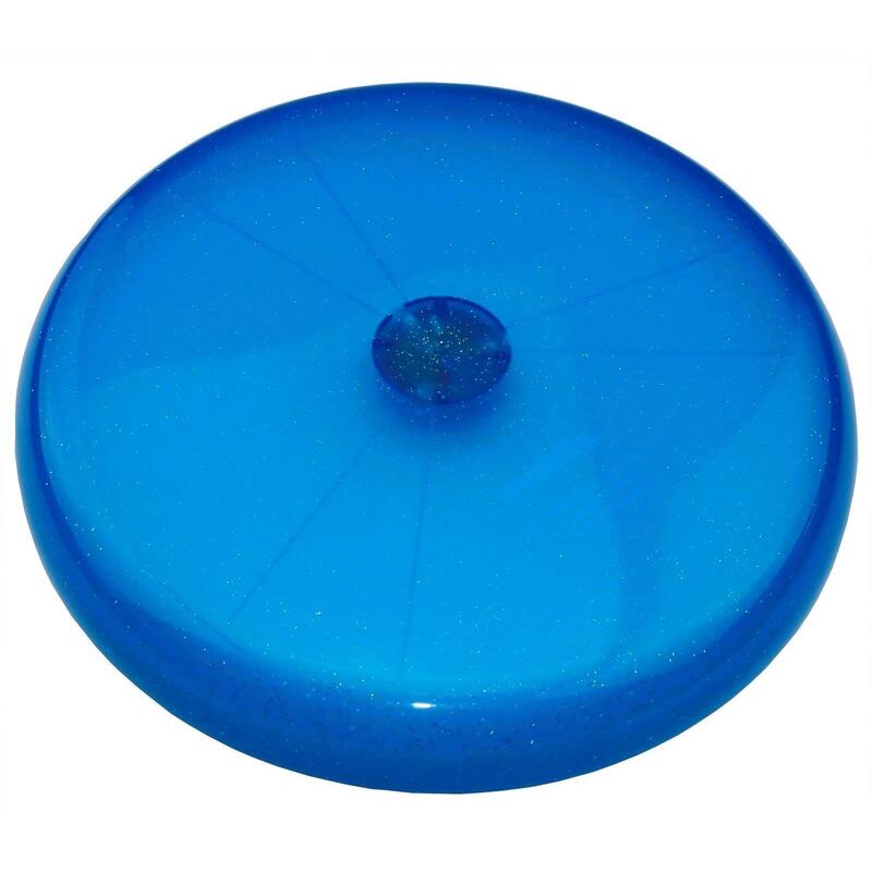 LED Sky Light Disc, blaue Wurfscheibe aus Kunststoff mit Leuchteffekt, Ø 27 cm