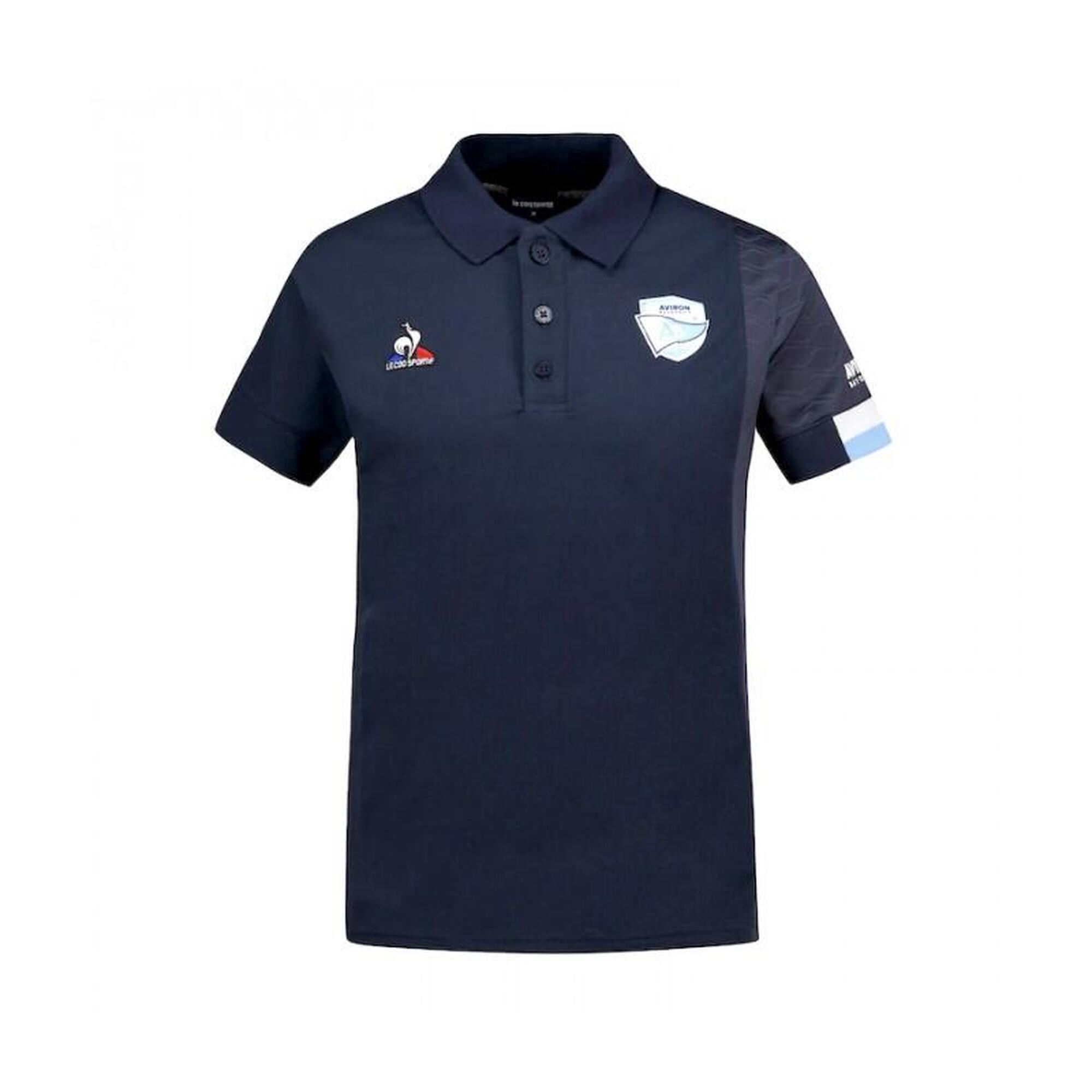 POLO PRESENTATION BLEU MARINE AVIRON BAYONNAIS - LE COQ SPORTIF