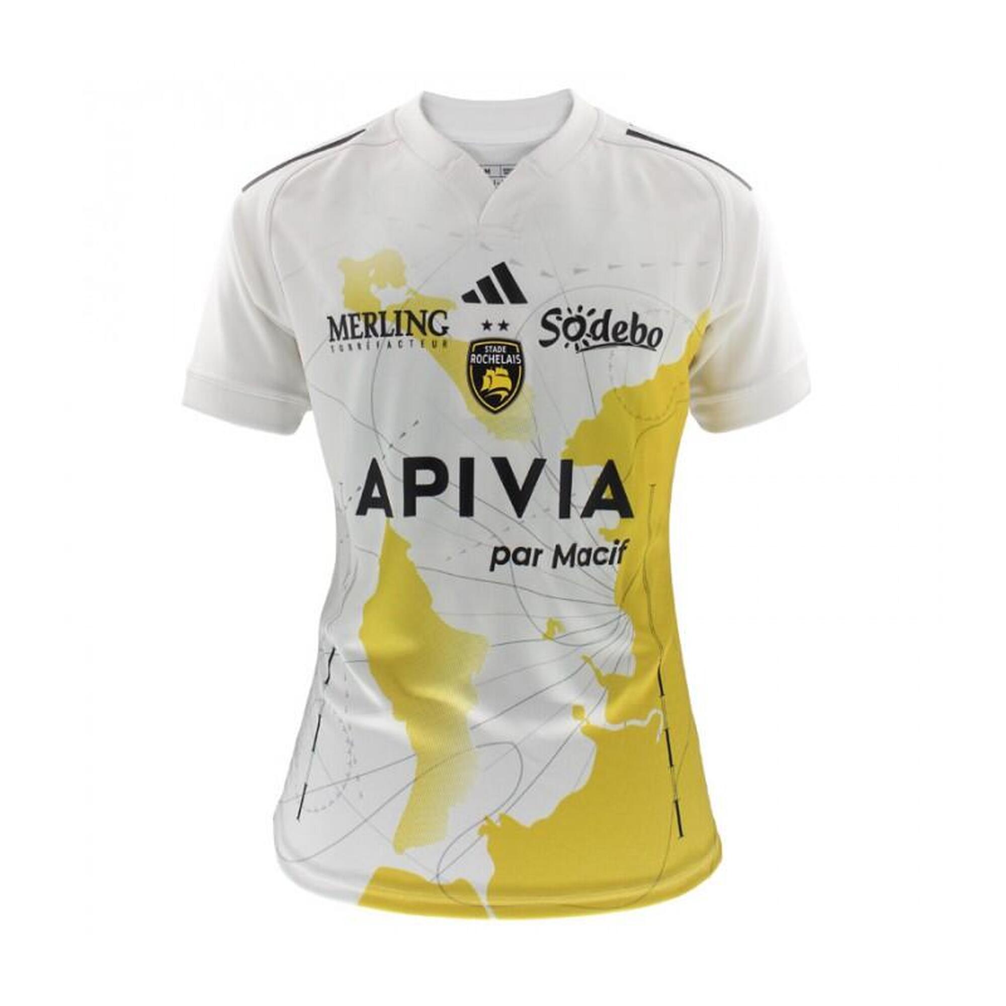 MAILLOT RUGBY ADULTE STADE ROCHELAIS EXTERIEUR 23 24 ADIDAS