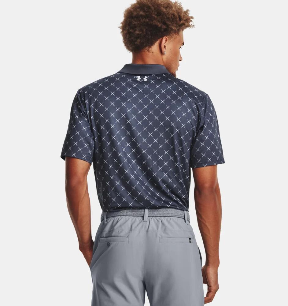POLO GOLF HOMME UNDER ARMOUR BLEU 2/6