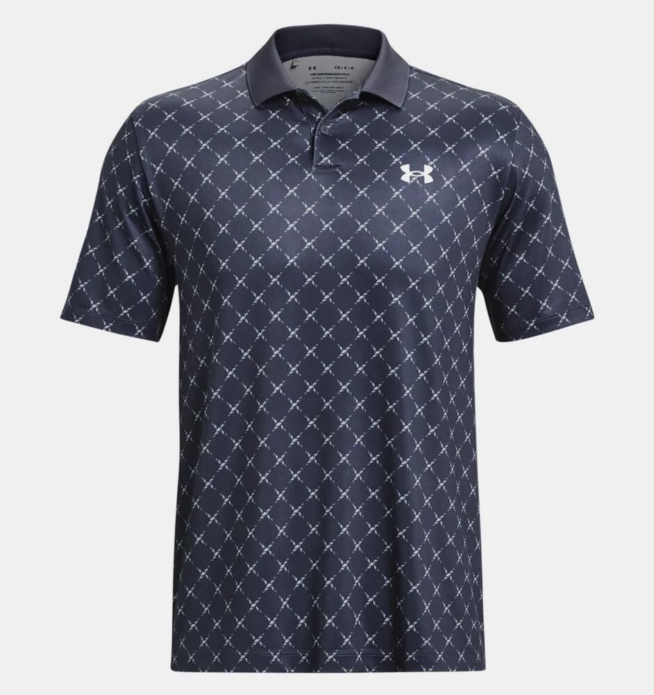 POLO GOLF HOMME UNDER ARMOUR BLEU 4/6