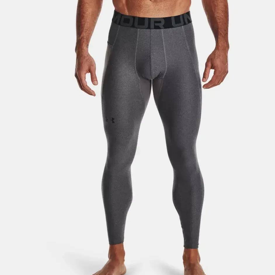 Mens HeatGear Leggings (Carbon Heather)