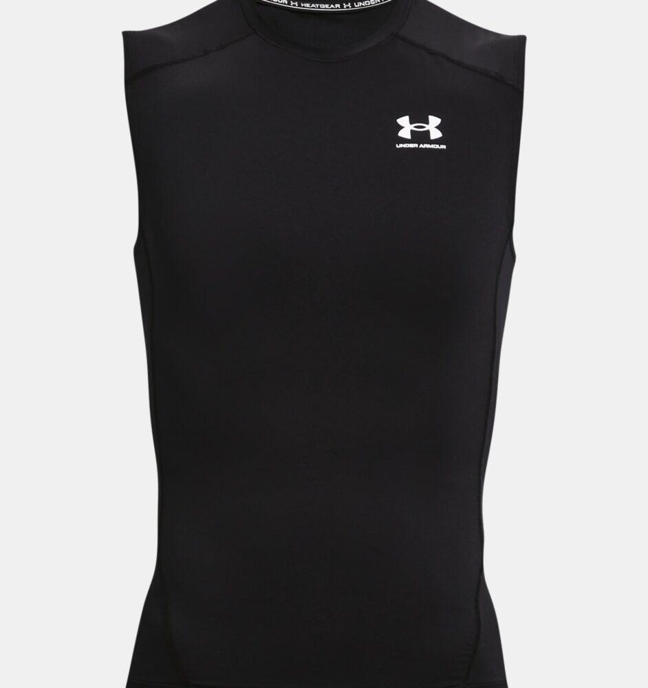 Under Armour Lycra Heatgear® Tanktop Voor Heren Zwart 3/5