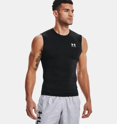 Débardeur Lycra HeatGear® pour homme Under Armour Noir