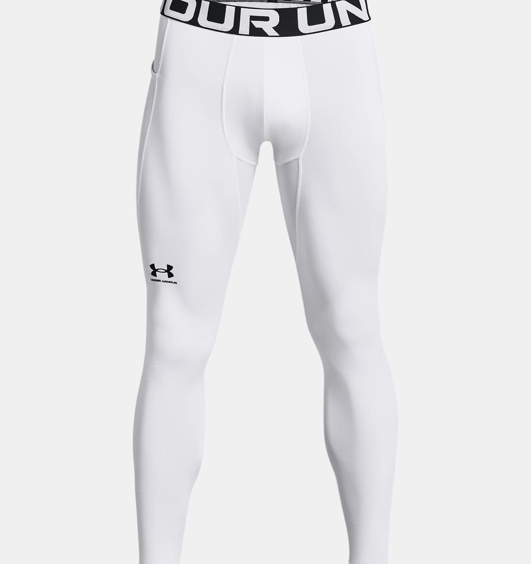 Malla ColdGear® Under Armour Blanca para hombre 5/6