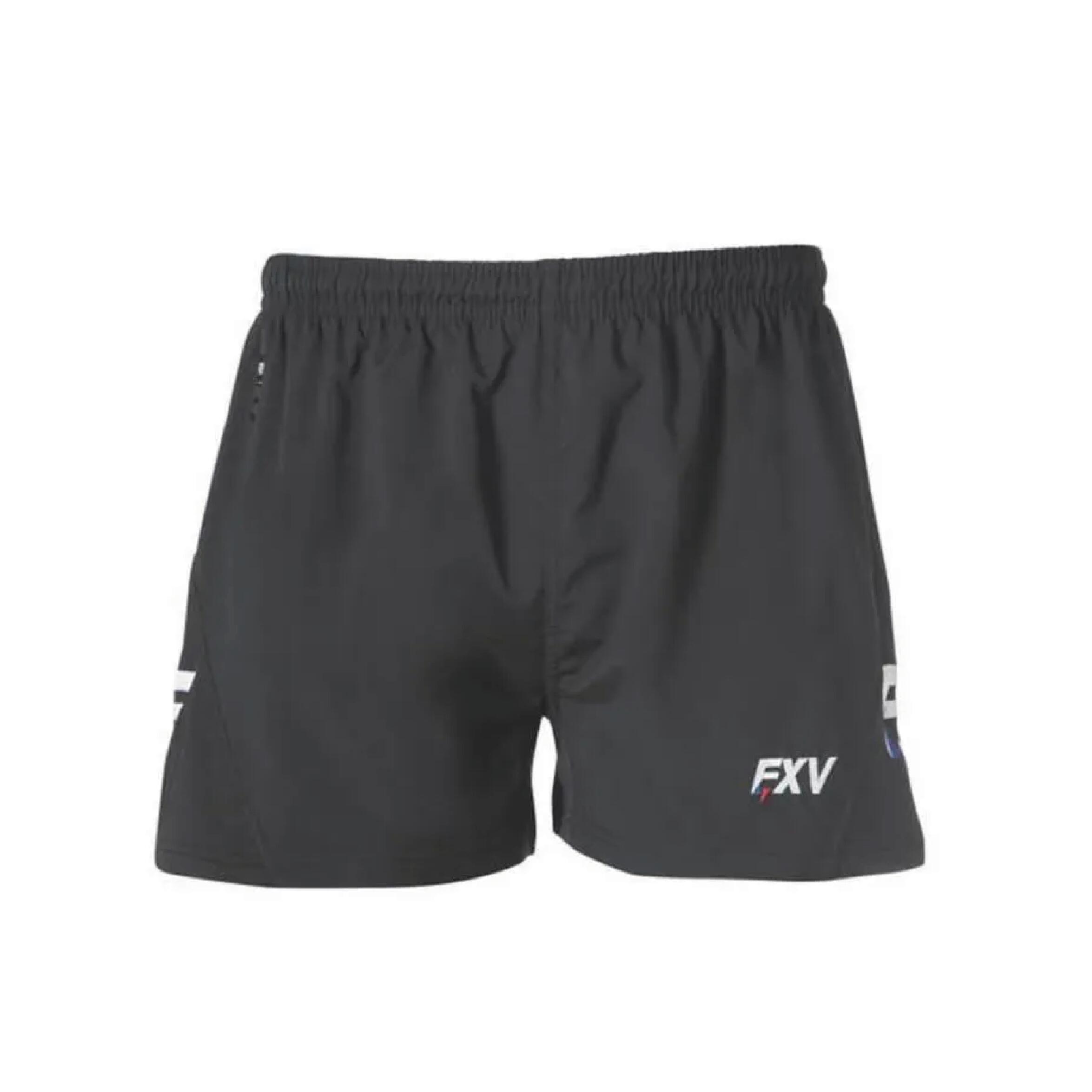 Short de rugby Force plus noir pour adulte Force XV 1/4