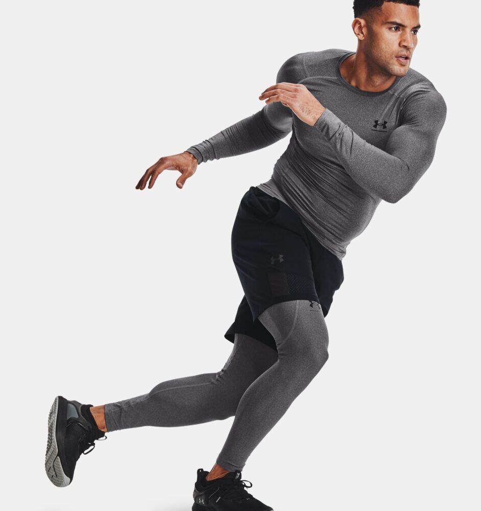 Leggings Compressivi Heatgear® Under Armour Grigi 3/7