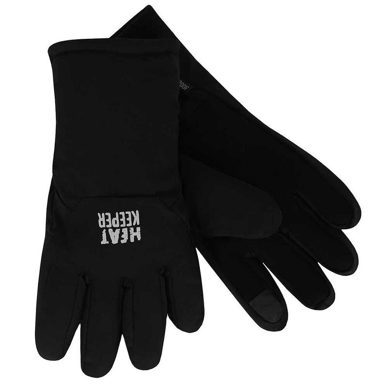 Heatkeeper - Gants hiver femme softshell - Noir - L/XL - 1 paire - Gants hiver