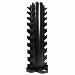 Rack de rangement vertical en acier 125cm pour 10 paires d'haltères
