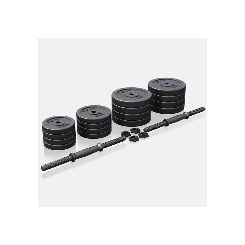 Kit Haltères court + Disques 30KG 3