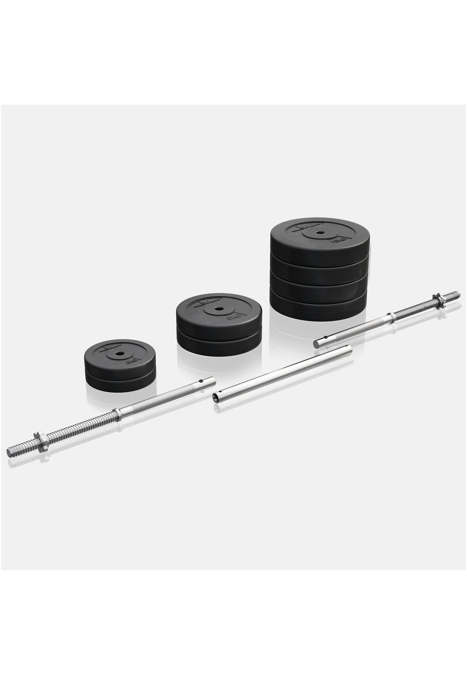 Kit barra de pesas y discos Gyronetics E-Series de 60 kg 2/7