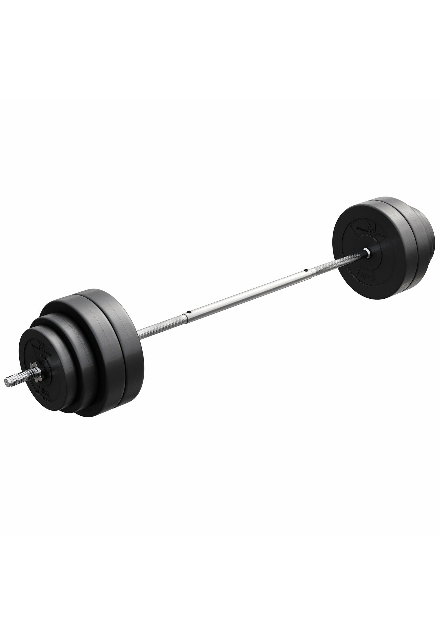 GYRONETICS Gyronetics Halterset 60 kg - Kunststof - 25 mm - Halterstang met gewichten