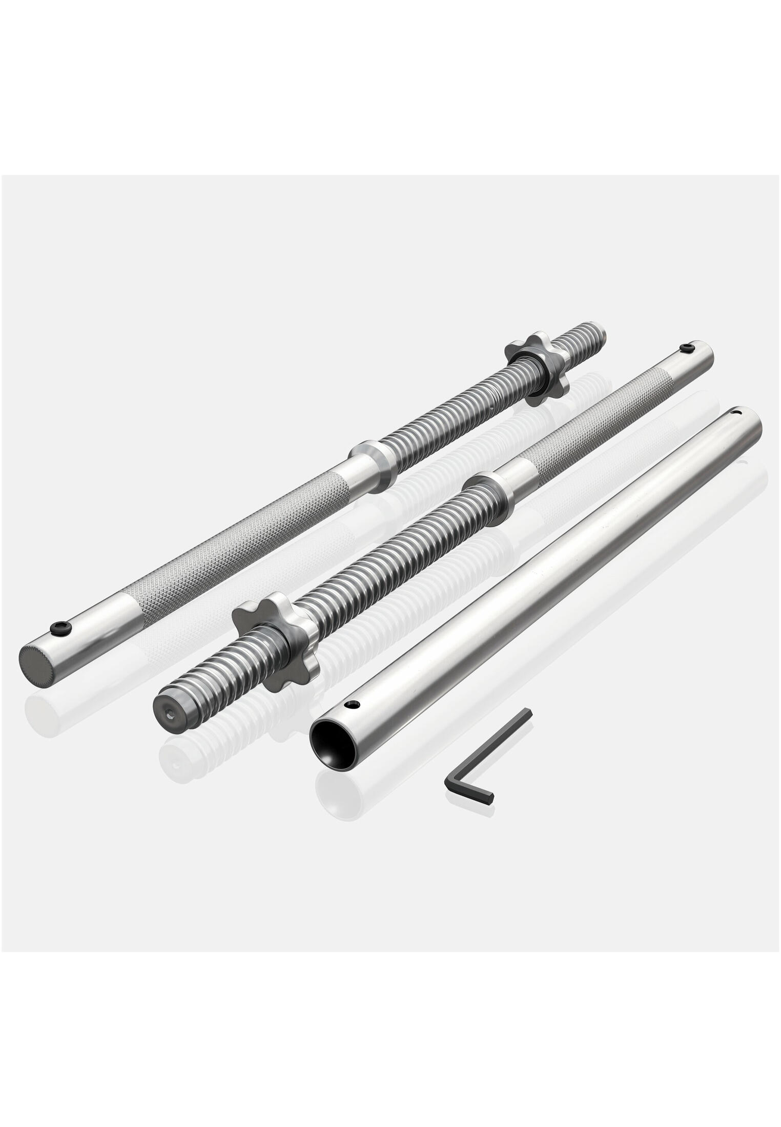 Kit barra de pesas y discos Gyronetics E-Series de 60 kg 4/7