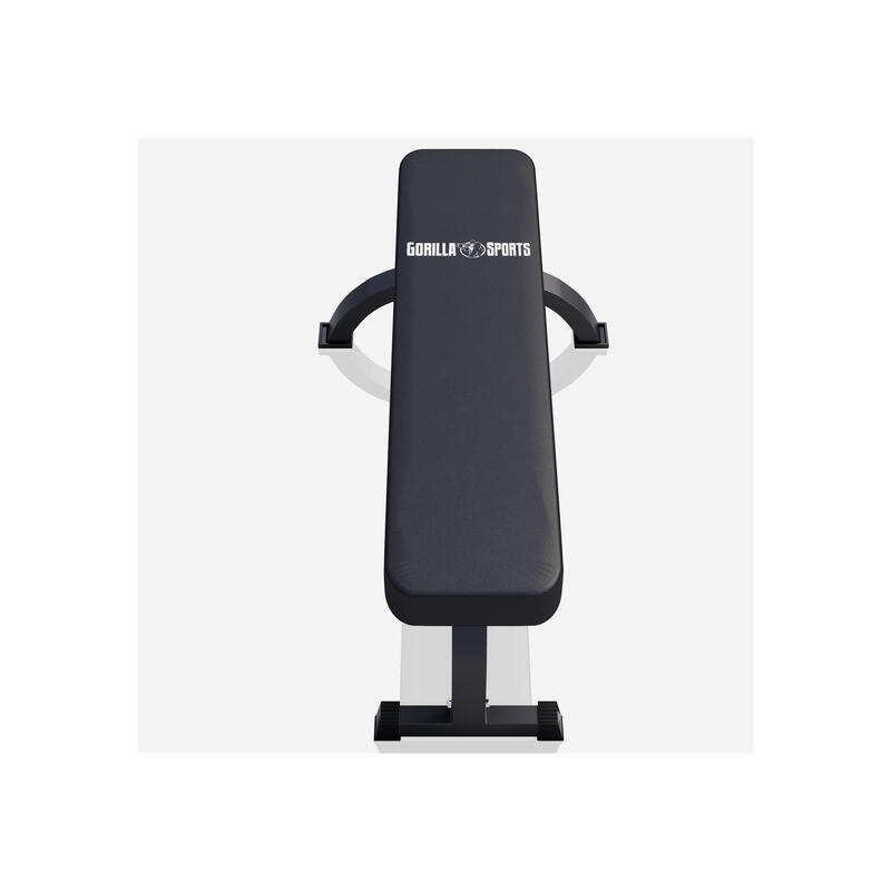 BANC DE MUSCULATION PLAT AVEC LOGO | COULEUR NOIR