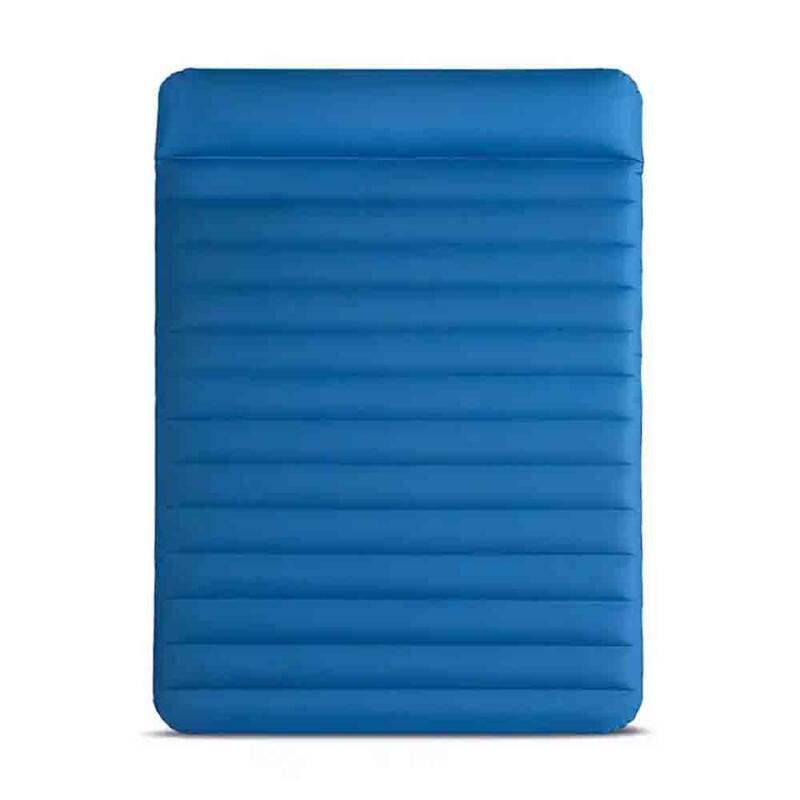 Queen Dura-Beam Tpu Pillow Mat with USB pump Camping Mattress - Blue