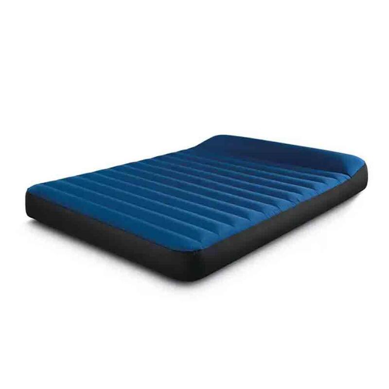 Queen Dura-Beam Tpu Pillow Mat with USB pump Camping Mattress - Blue