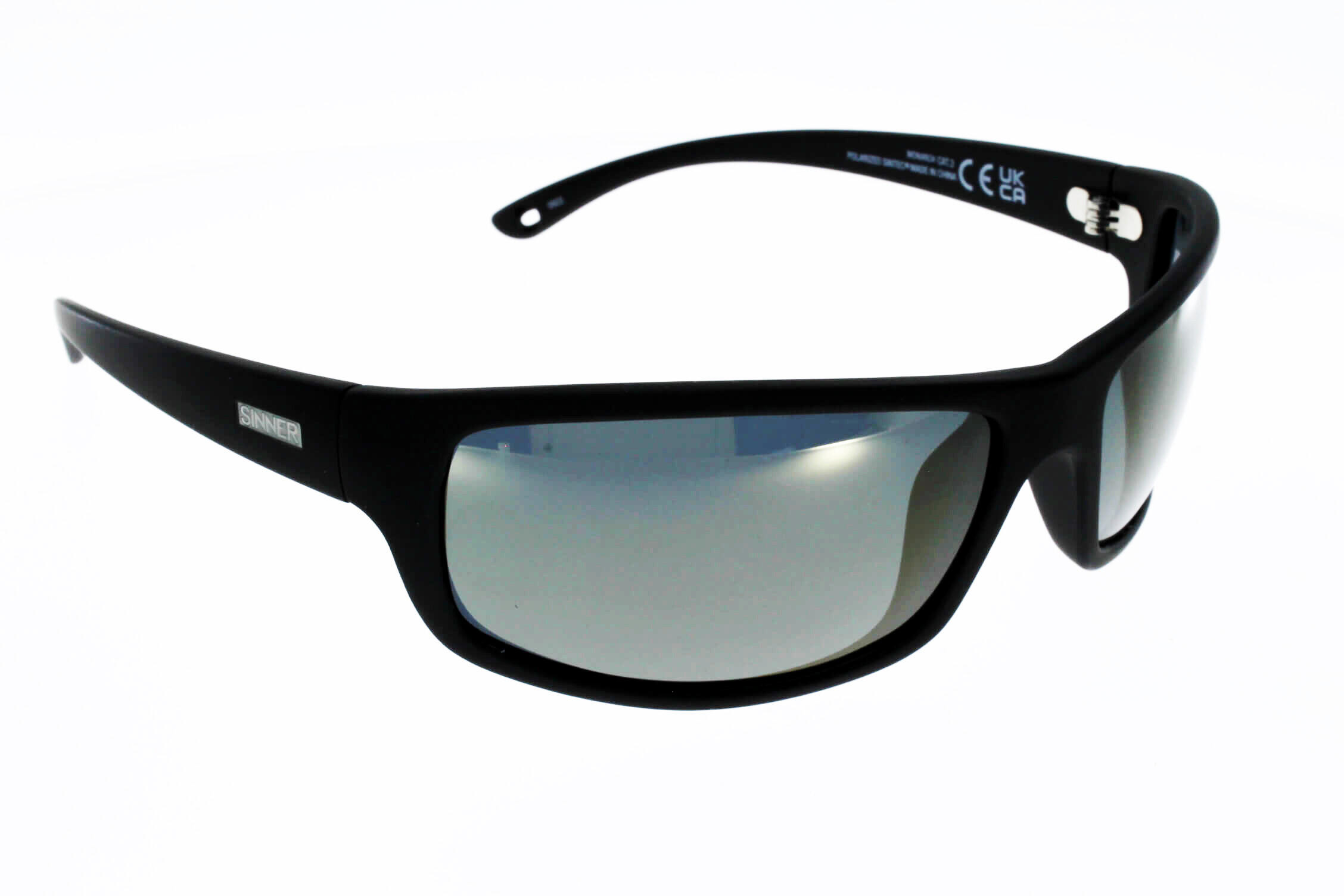 Lunettes de soleil adultes Sinner Monarch noir mat catégorie 3 Polarisé 3/5