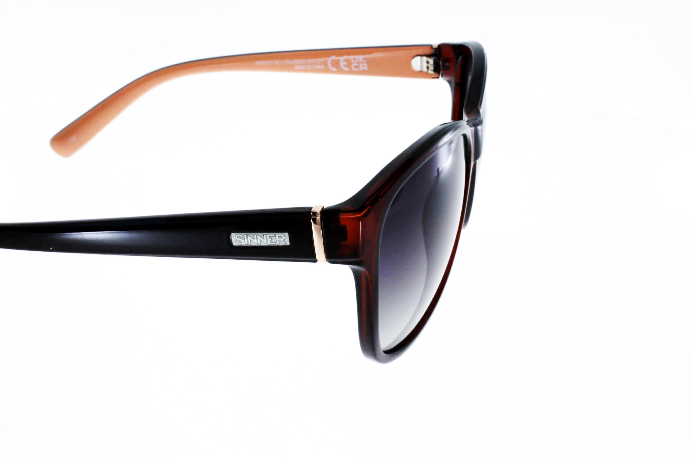 Okulary przeciwsłoneczne Sinner Warner, brązowe, unisex 4/4