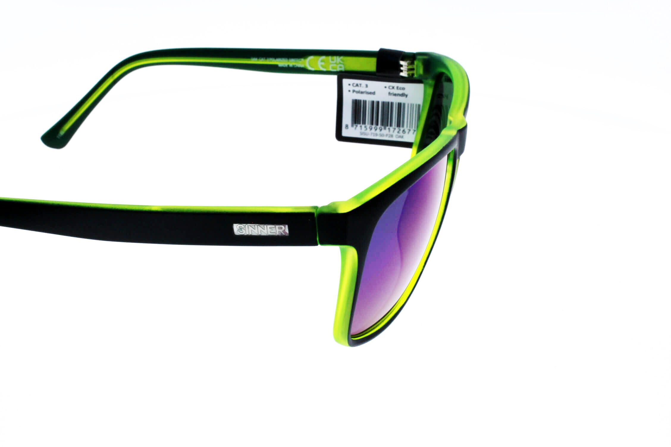Lunettes de soleil homme Bleu foncé mat/vert cx 4/5