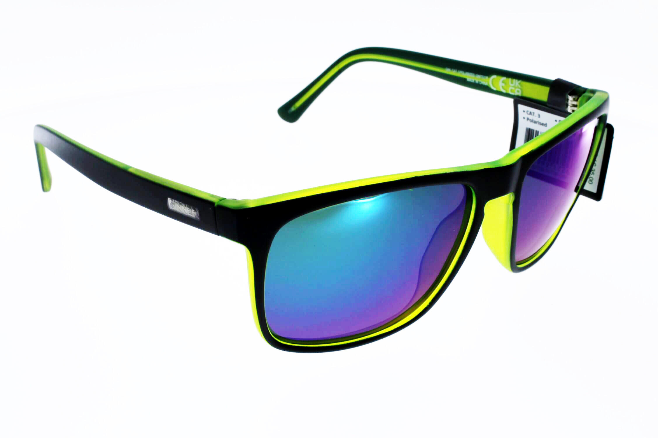Lunettes de soleil homme Bleu foncé mat/vert cx 3/5