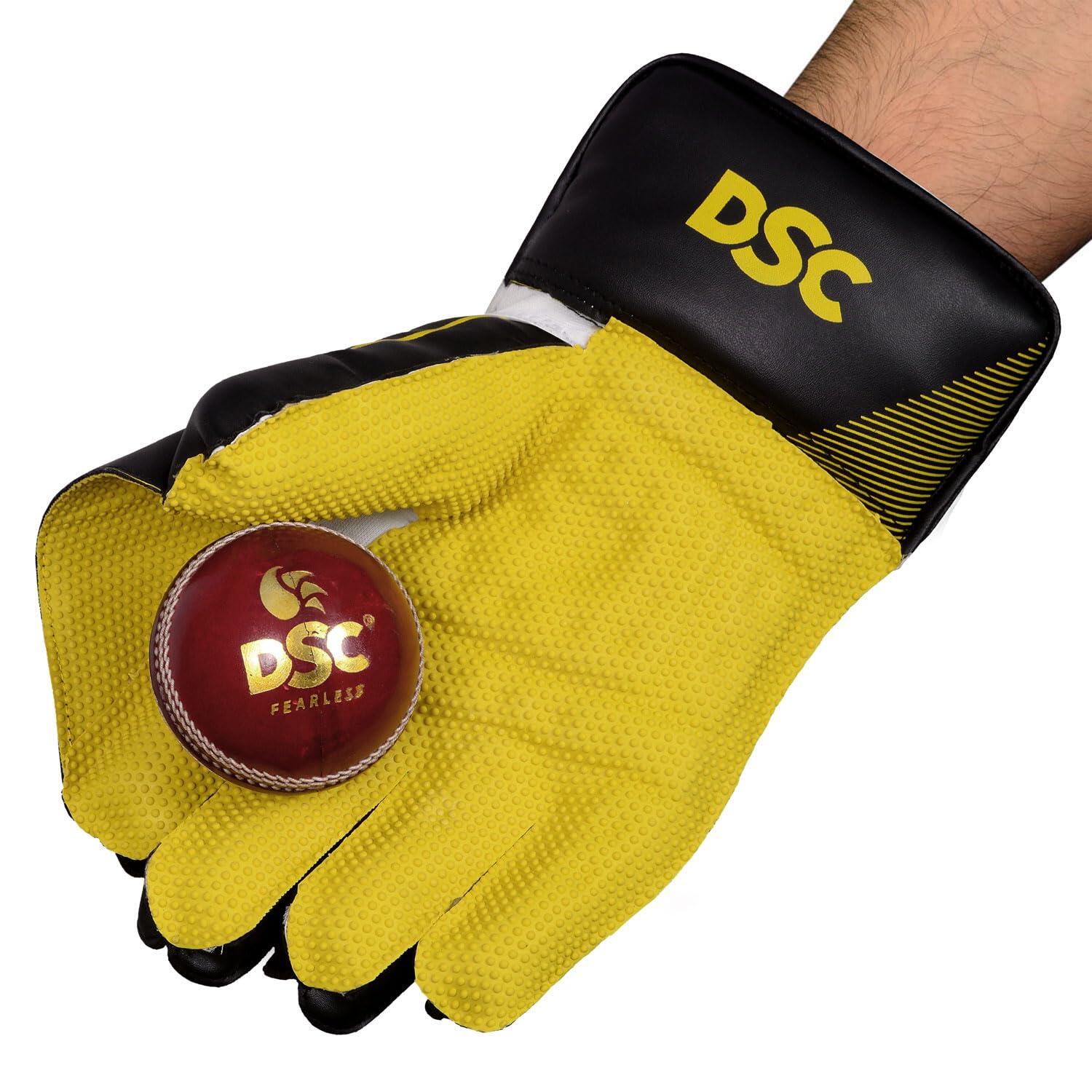 DSC Condor Ruffle Cricket Wicket Keeping Gloves | Material- Leather Ruffle 5/5