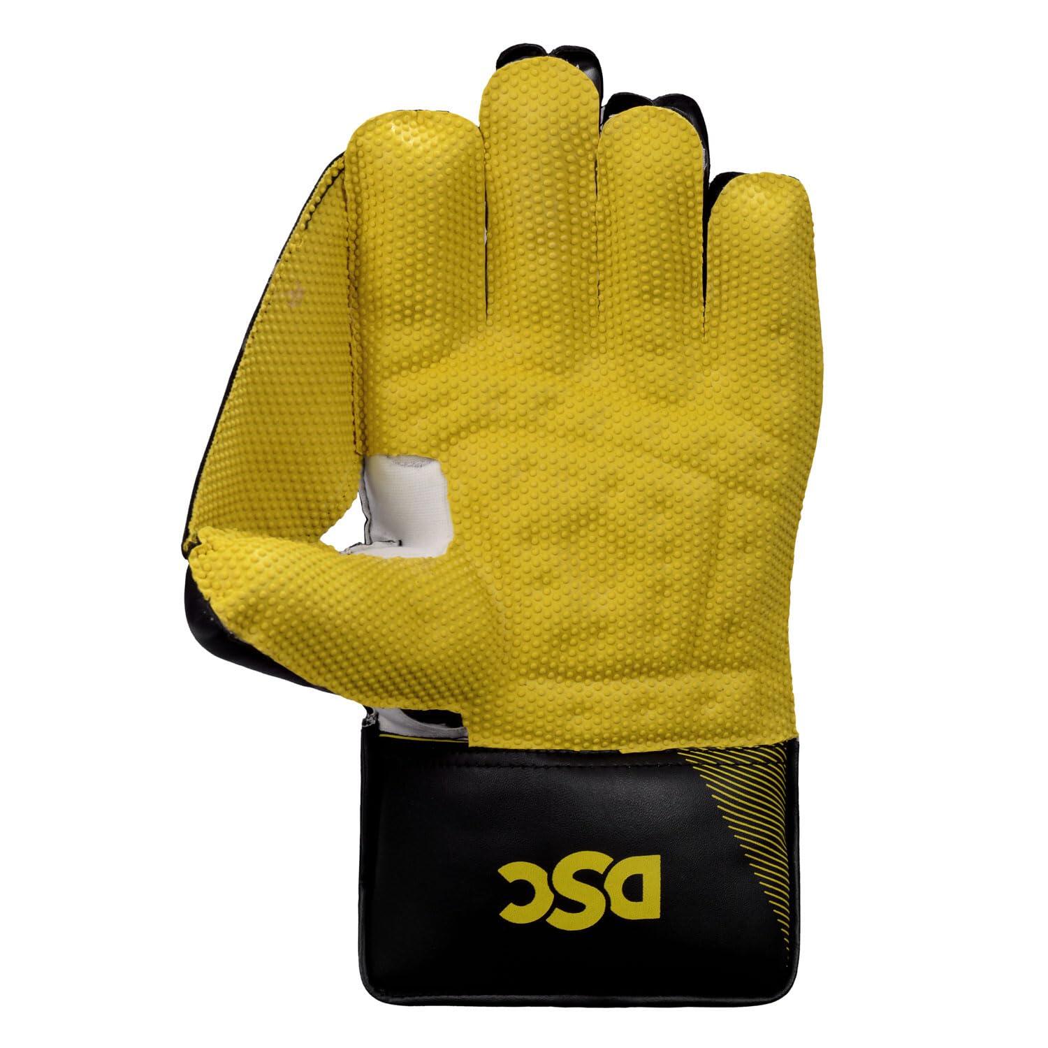 DSC Condor Ruffle Cricket Wicket Keeping Gloves | Material- Leather Ruffle 4/5