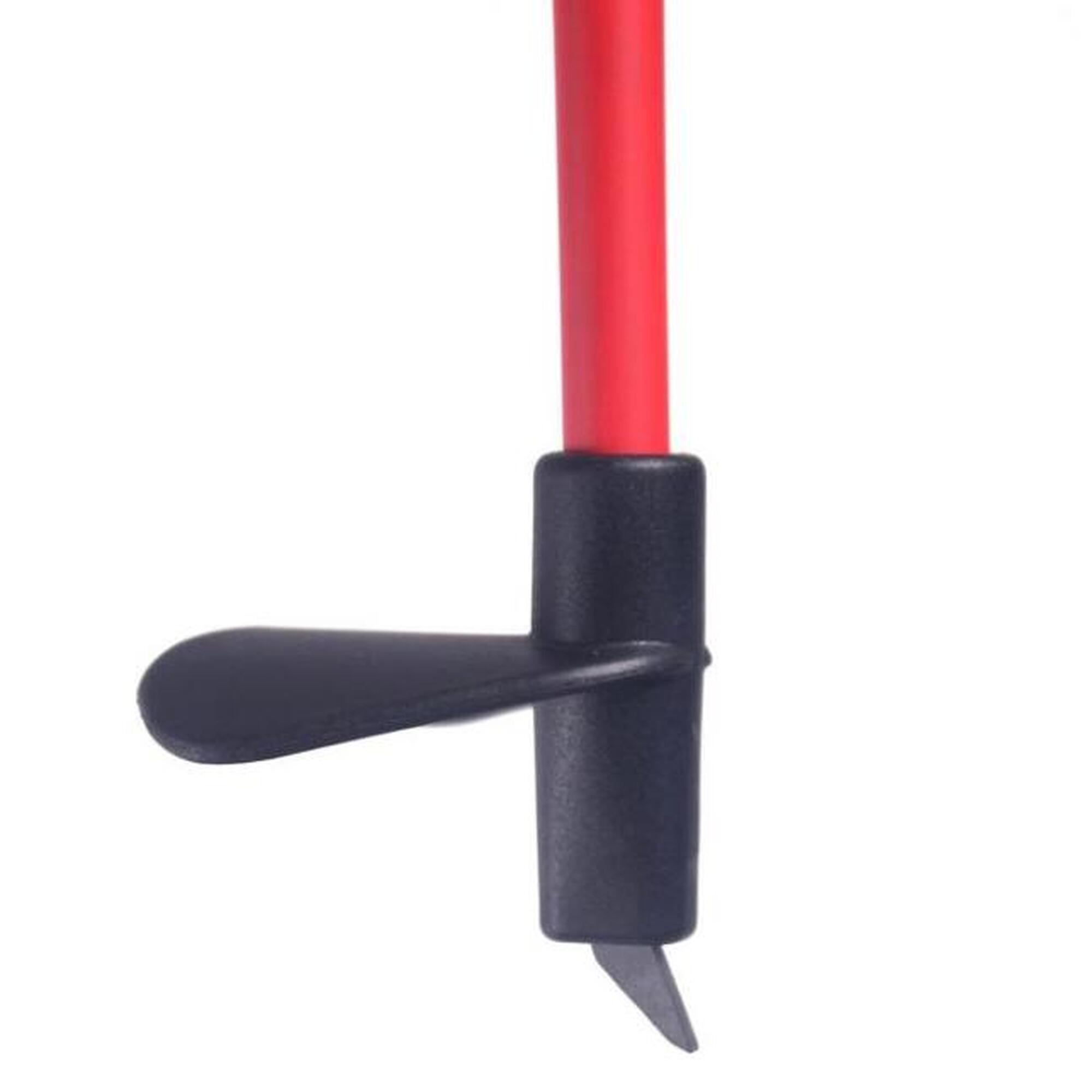 XC-09 140cm Bâtons 100% carbone, Rouge