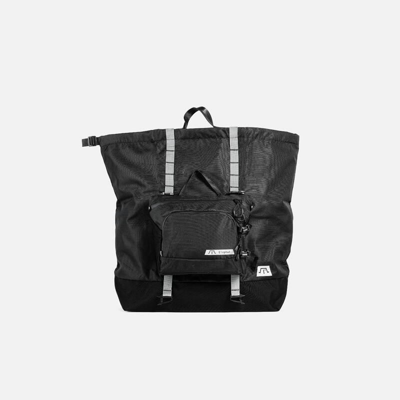 EVERYDAY CARRY BAG Unisex 2-Way from 2.5L Shoulder Bag to 25L Tote Bag - BLACK